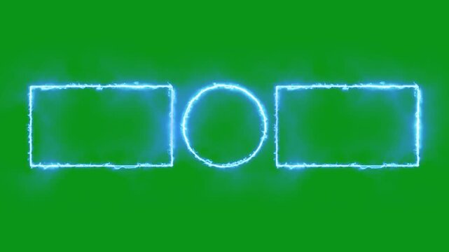 green screen YouTube Outro Template with Fire Framing animation, YouTube End Screen Template for Videos. Chroma key