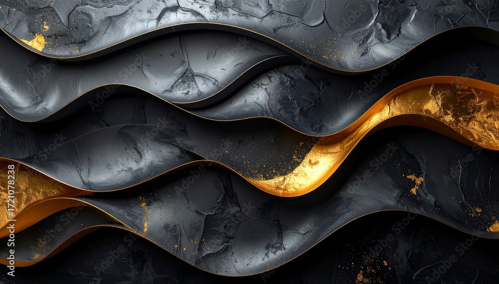 Poster abstract monochrome vector background with flowing silk texture and subtle light effects