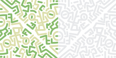 Fading Abstract Tribal Line Pattern