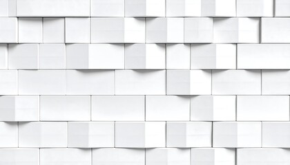Abstract white geometric wall pattern