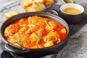 Chicken Bouillabaisse made with chicken, potatoes, takes its inspiration from the famous fish stew...