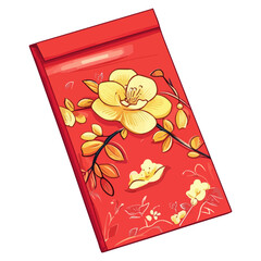 red envelope, new year, vector, transparent background, festival, asia, culture, icon, business, symbol, design, red, celebration, object