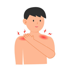 Muscle with Pain concept. vector illustration