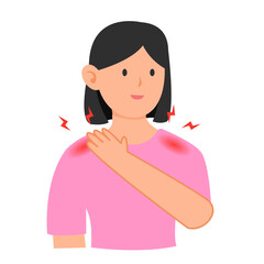 Muscle with Pain concept. vector illustration
