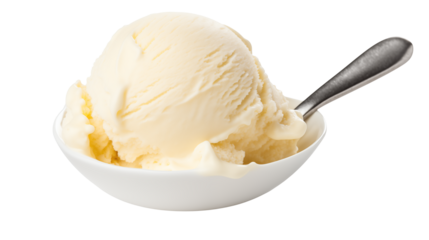 Indulge in creamy vanilla ice cream, a perfect treat for hot days, delivering pure bliss and simple pleasures in every spoonful