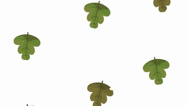 Colorful autumn season background with falling maple leaves against old dark green painted wood backdrop Decorative autumnal nature - Powered by Adobe