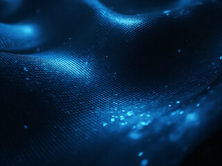 Abstract futuristic background, carbon fiber texture with metallic blue gradients, reflective highlights, sleek modern design