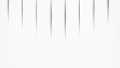 Minimalist White Background with Vertical Shadow Lines.