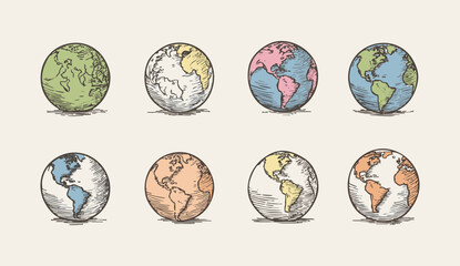 Globe And Atlas Vector Collection
