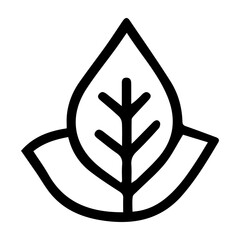 A leafy green plant with a stem. The leaf is large and has many branches