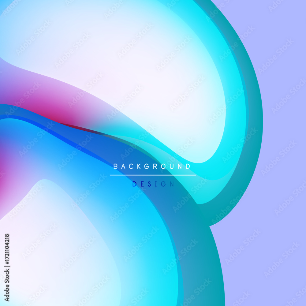 Poster abstract fluid shapes, vibrant colors blend. soft gradients create dynamic background design. modern