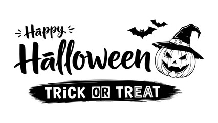 Halloween Spooktacular: Spooky pumpkin and playful bats, embodying the spirit of a festive Halloween, ideal for themed designs and invitations.