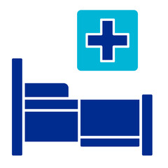 Obraz premium Hospital Bed Icon Set Multiple Style Collection