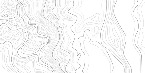Stylized topographic map, aerial top view, outline diagram.