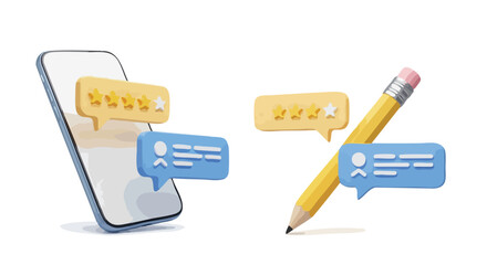 Capturing customer feedback through stellar mobile reviews and thoughtful written comments with a pencil