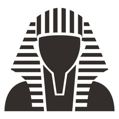 Symbol Pharaoh Egyptian Hieroglyphs black