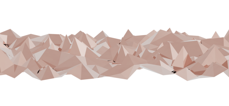 Stunning abstract landscape of low poly mountains. Perfect for backgrounds, websites, and design projects.  Neutral color palette.