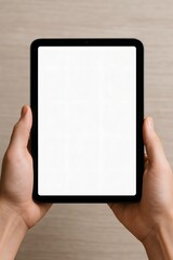 tablet screen mock up 