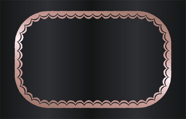 Decorative Pink Frame on Dark Background.