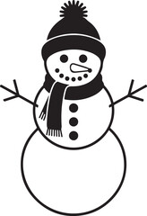 Cute Snowman Clipart SVG Bundle


