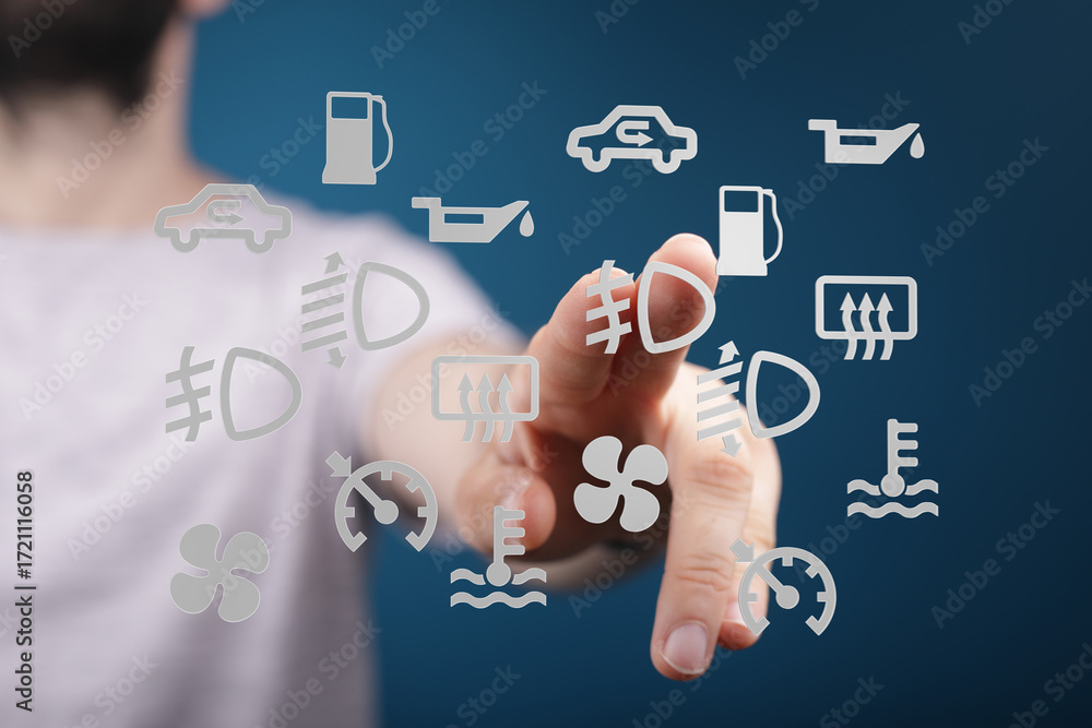 Poster learn to identify and understand your car's dashboard warning lights. prevent costly repairs with th