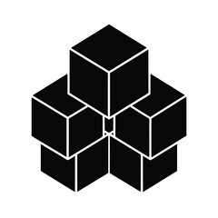 Abstract Stacked Cubes