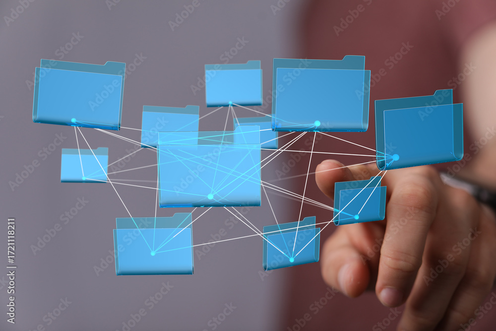 Poster secure cloud storage, easy file sharing, and efficient data management. access your files anytime, a