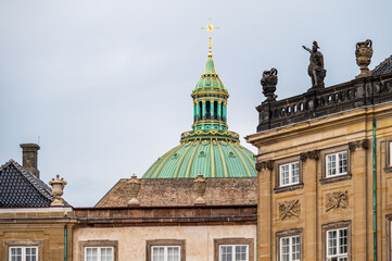 Obraz premium Die Kuppel der Frederiks Kirk in Kopenhagen