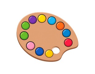 Colorful artist's palette