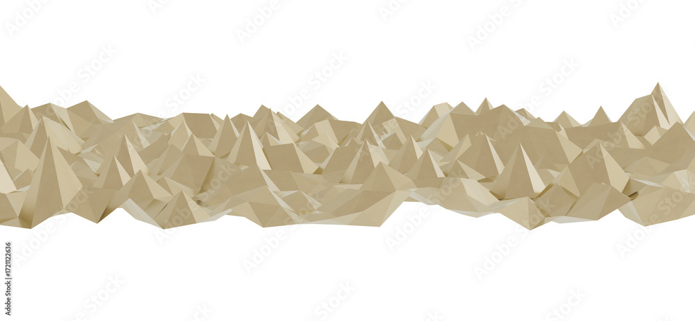 Poster abstract background image featuring a low poly mountain range in beige tones. ideal for presentation