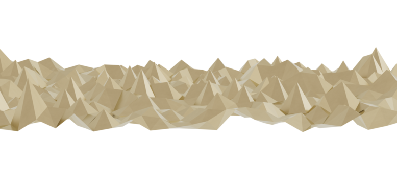 Abstract background image featuring a low poly mountain range in beige tones. Ideal for presentations, websites, and design projects.