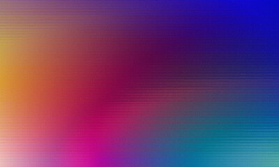 Vibrant Rainbow Gradient with Horizontal Lines Texture abstract background