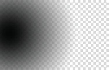 Black Gradient Overlay on Transparent Background.