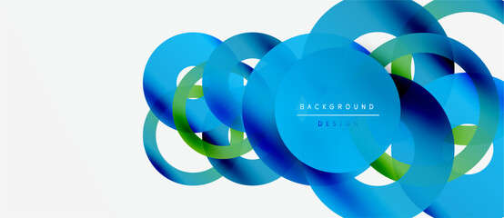 Abstract flowing shapes, vibrant blue, green hues. Modern design element, clean background, dynamic composition. Minimalist aesthetic.