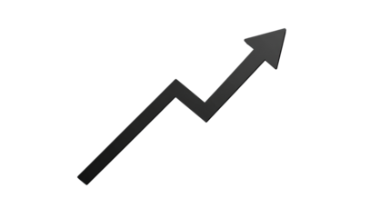  3d Single black line bar  graph icon neatly displayed isolated on a white or transparent background