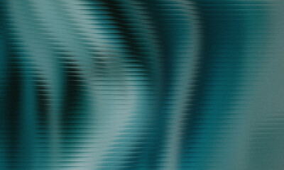 Teal Abstract Horizontal Lines with Soft Wavy Patterns blue-green