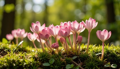 Fototapeta premium pink spring flowers