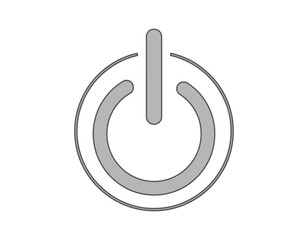 Power On A Sleek and Modern Vector Illustration of the Universal Power Symbol for Digital Design and UI/UX Projects