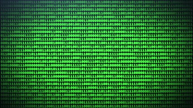 Cryptocurrency mining on a computer screen. The algorithm of the computer program on the monitor. Execution program code for the mining program.