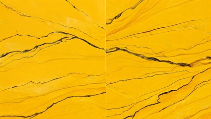 Abstract yellow marble texture with dark veins and flowing patterns