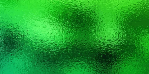 green Foil Texture Background with Glass Effect or sea green glass texture. Abstract gradient bright light reflection and shiny rough texture surface. Glass effect background