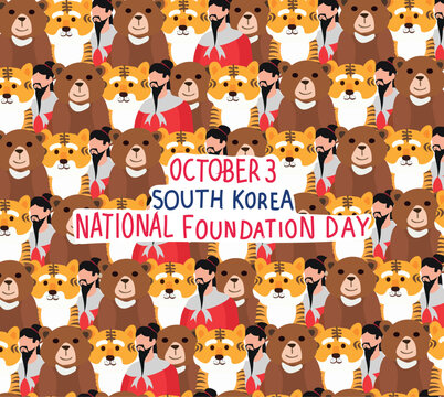 South Korea National Foundation Day is celebrated every year on 3 october.
- Powered by Adobe