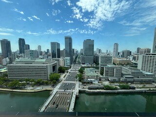 堂島の街並み