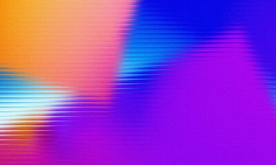 Vibrant Orange Blue Purple Gradient with Horizontal Lines Texture abstract background