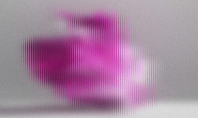 Vibrant Pink Abstract Shape on Textured Gray Background image photo