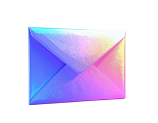 Psychedelic email envelope icon