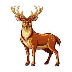 Deer  Clipart  Wild Animal Transparent Background Illustration. Deer vector , Deer design, Deer logo, Deer icon, Deer concept, Deer template, Deer topics Deer art, Deer cartoon.