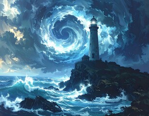 wave breaking on the beach