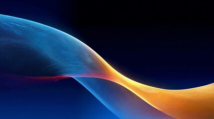 Dynamic Abstract Wave with Vibrant Gradient Colors for Technology and Modern Design Backgrounds