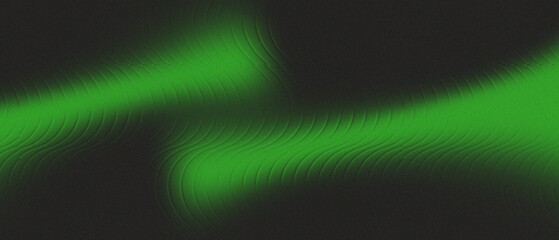 Dark abstract green light wave background with smooth glowing texture and futuristic neon effect. Modern digital design perfect for wallpaper, technology, and creative art projects.